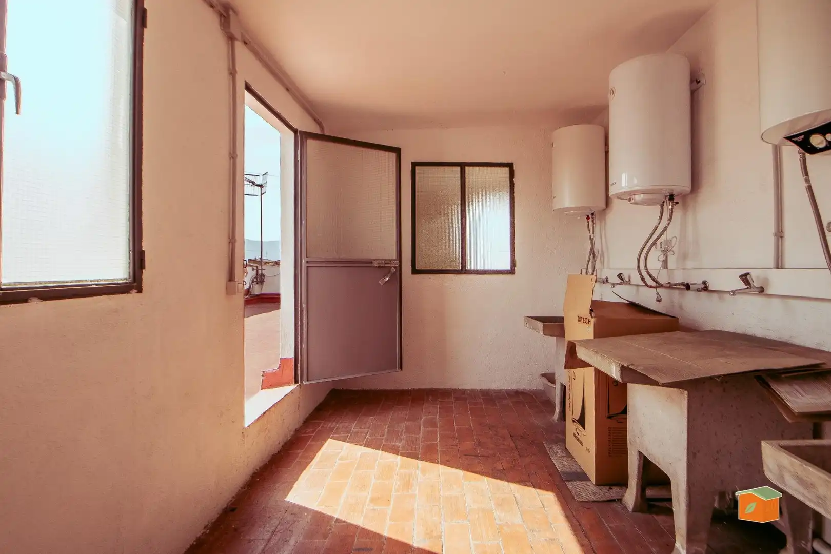 Küche von Wohnungen zum Verkauf in Santa Bàrbara mit Parkett, Terrasse und Balkon