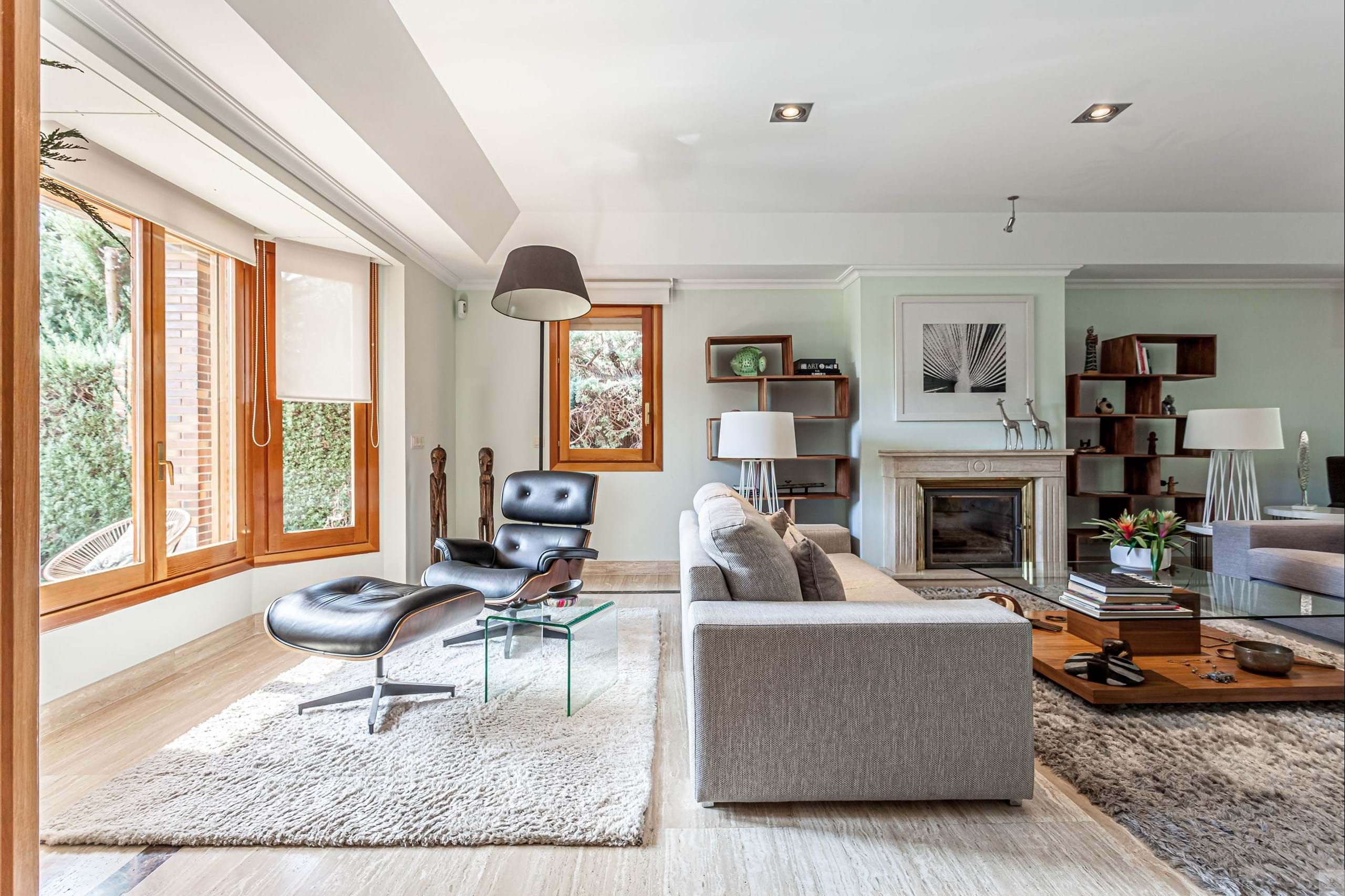 Living room of House or chalet for sale in Las Rozas de Madrid  with Air Conditioner, Heating and Terrace