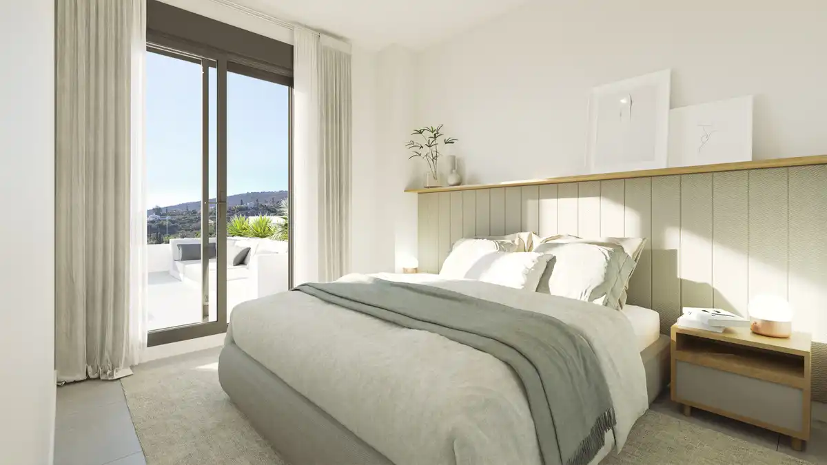 Habitación de Casa adosada en venta en Manilva con Jardín privado, Terraza y Trastero
