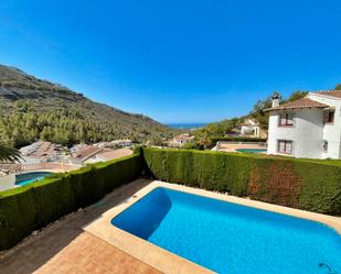 Exterior view of House or chalet for sale in Benitachell / El Poble Nou de Benitatxell  with Terrace and Swimming Pool