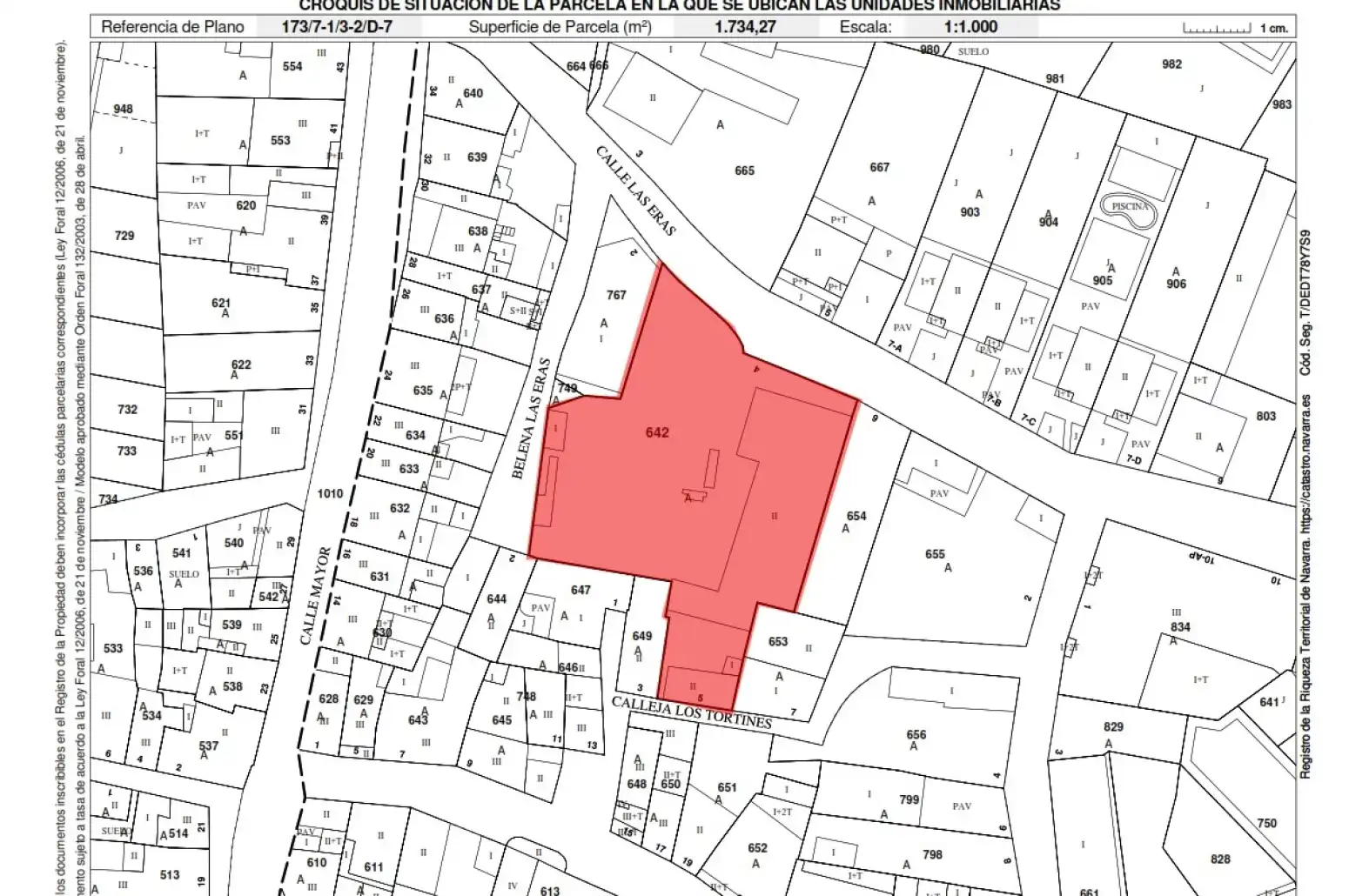 Terreno en venta en Berbinzana - CALLEJA DE LOS TORTINES, Berbinzana