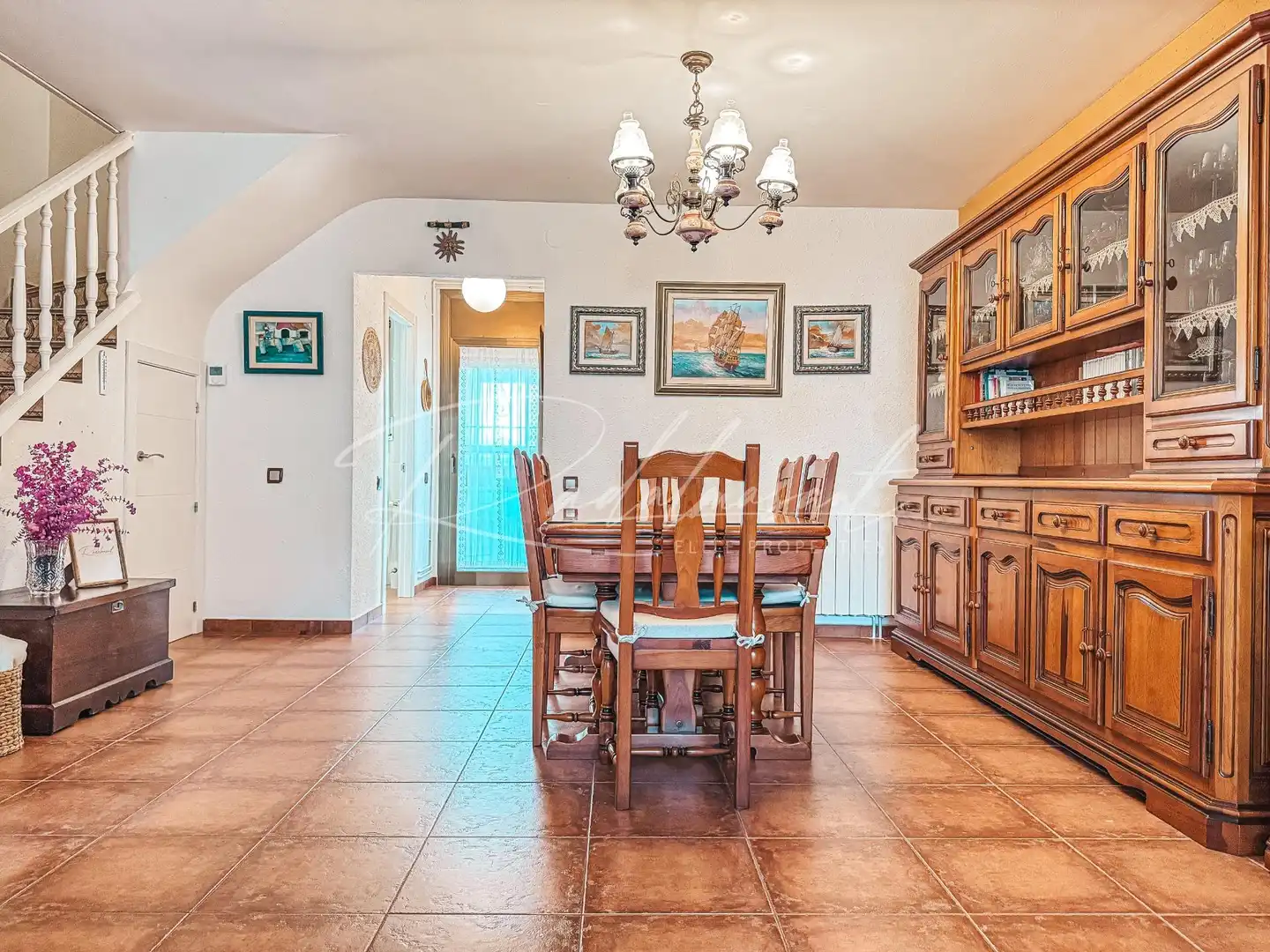Esszimmer von Einfamilien-Reihenhaus zum Verkauf in Cambrils mit Klimaanlage, Heizung und Privatgarten