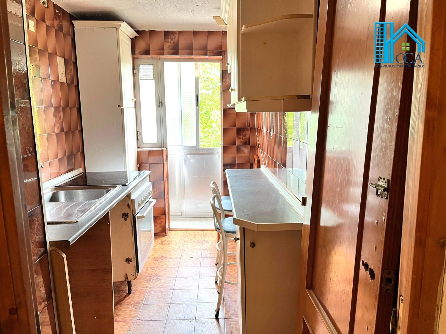 Kitchen of Flat for sale in  Madrid Capital  with Terrace and Balcony