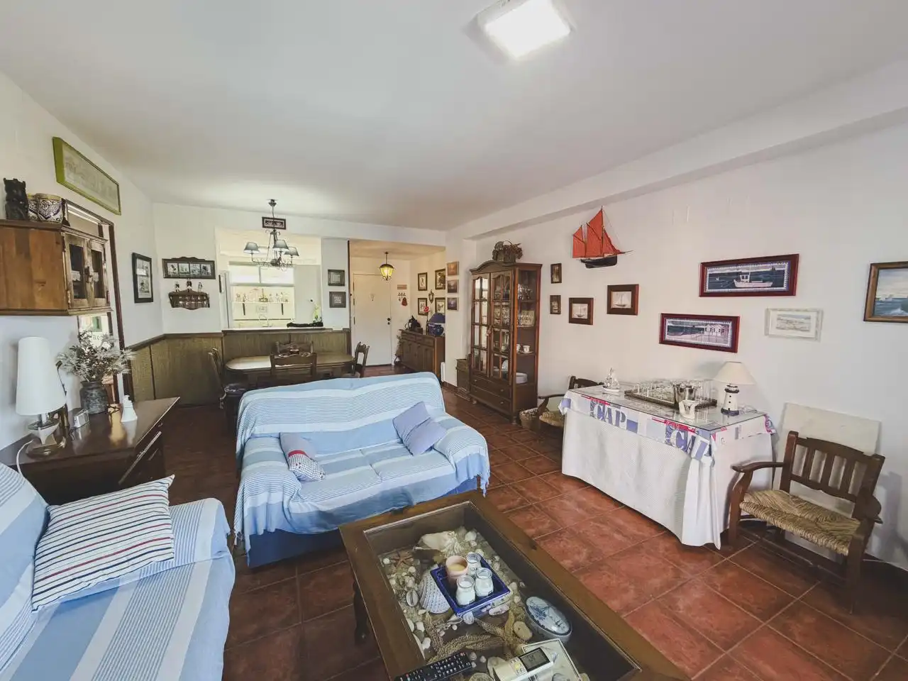 Living room of Flat for sale in Zahara de los Atunes  with Air Conditioner, Terrace and Furnished