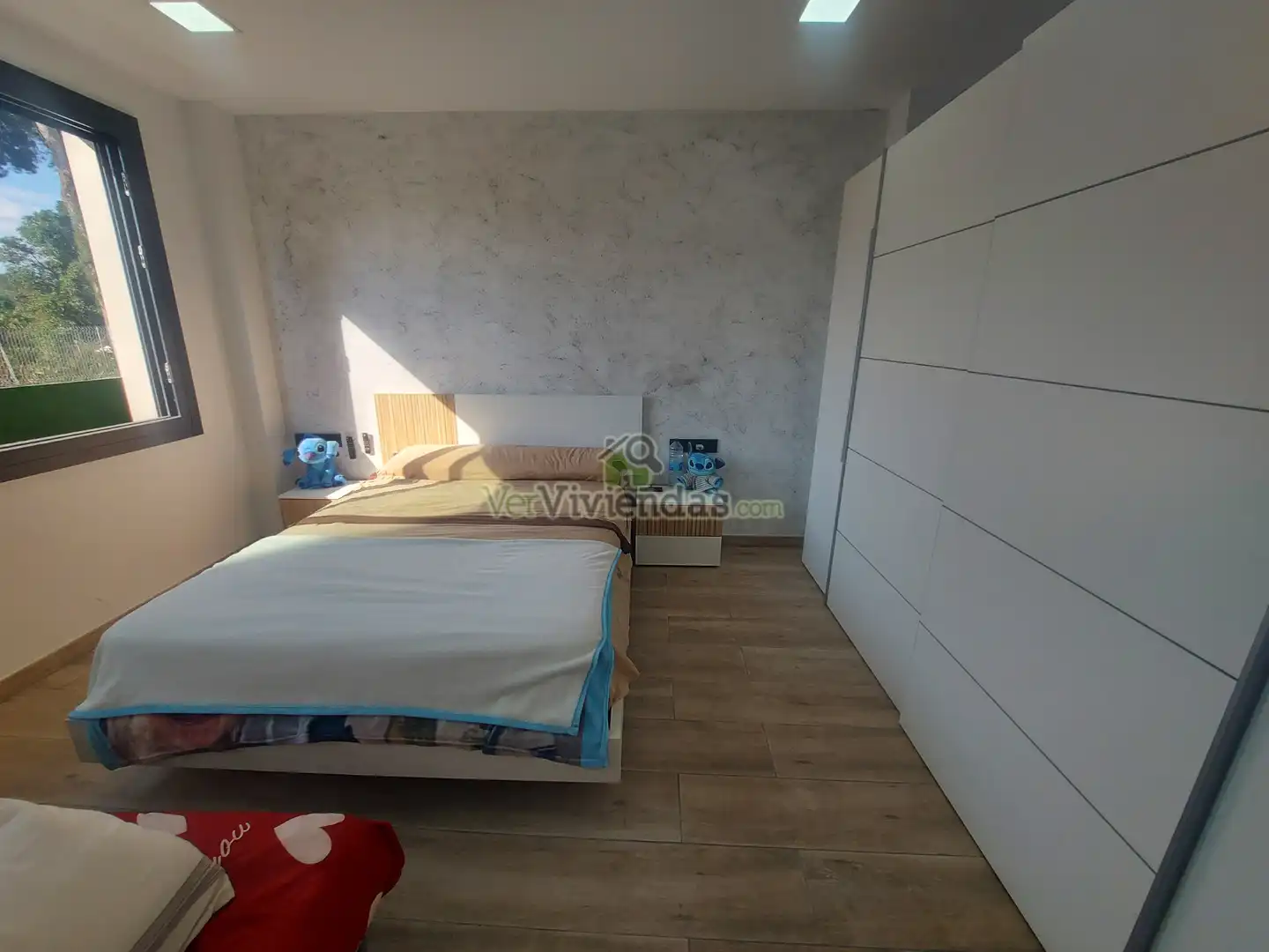 Schlafzimmer von Haus oder Chalet zum Verkauf in Pallejà mit Klimaanlage, Heizung und Privatgarten