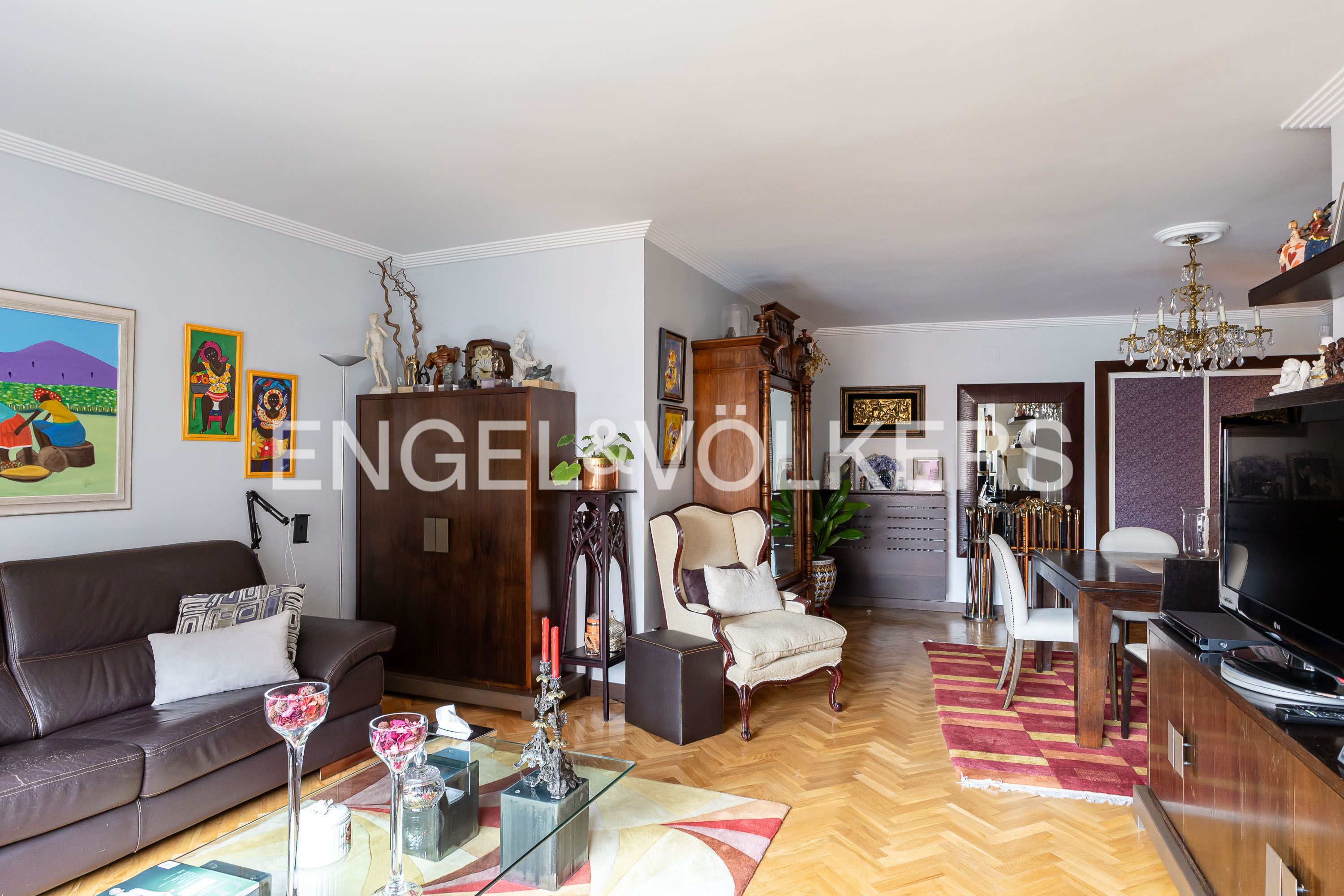 Wohnzimmer von Wohnung zum Verkauf in  Madrid Capital mit Klimaanlage, Heizung und Abstellraum