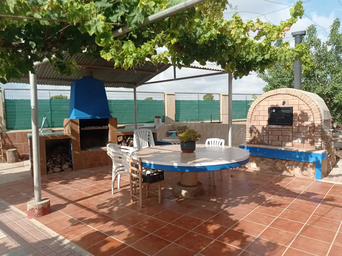 Terraza de Finca rústica en venta en Fuente Álamo de Murcia con Calefacción, Jardín privado y Piscina
