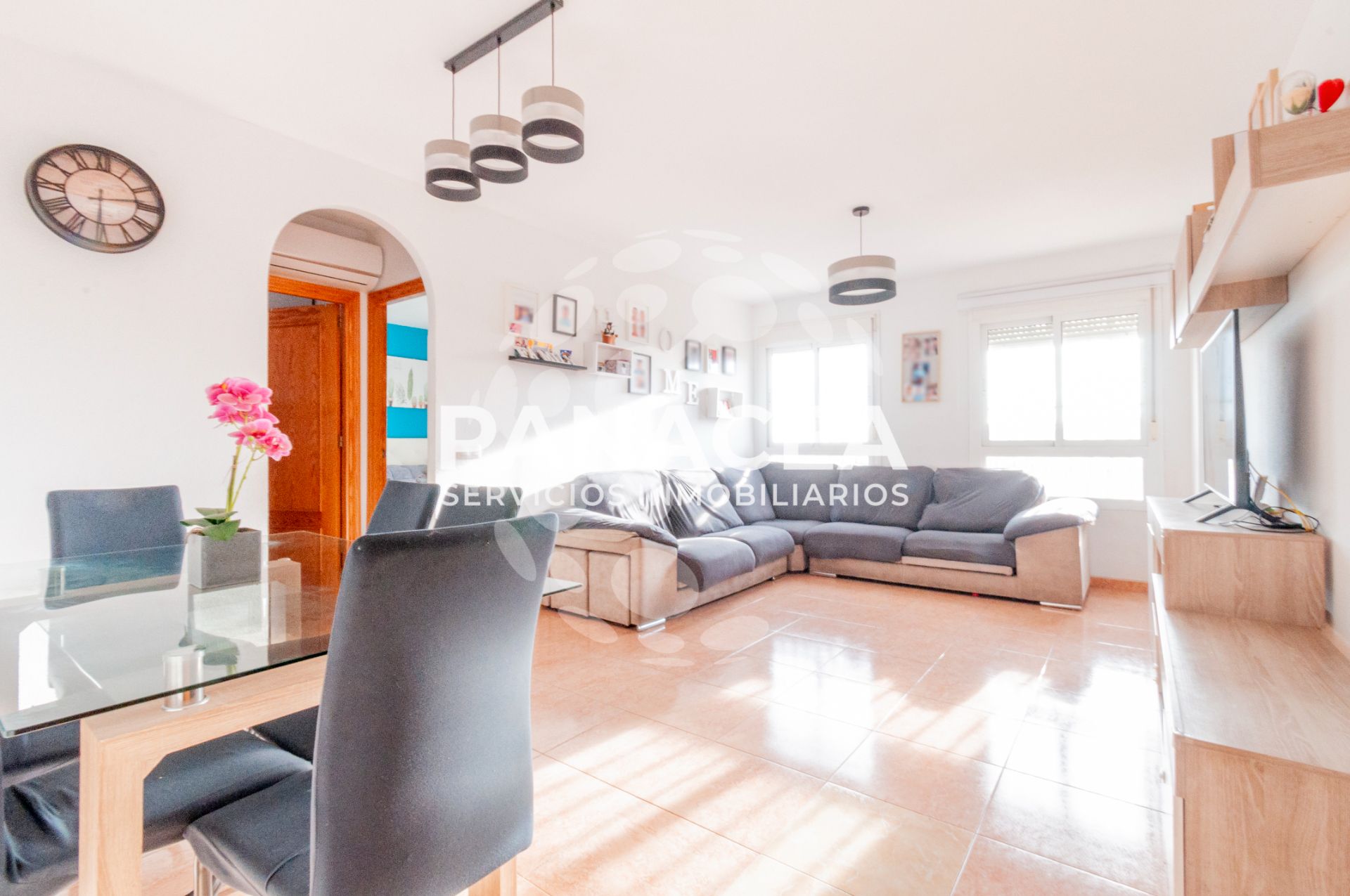 Wohnzimmer von Wohnung zum Verkauf in Vícar mit Möbliert, Ofen und Mikrowelle