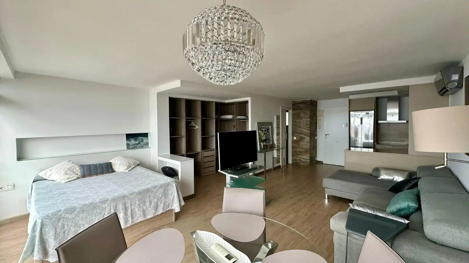 Living room of Lofts for sale in Benidorm  with Air Conditioner, Private garden and Furnished