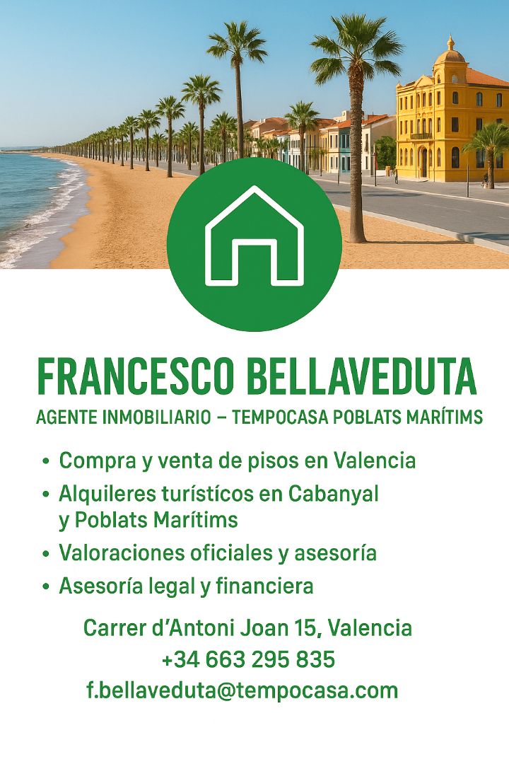 Vista exterior de Planta baja de alquiler en  Valencia Capital con Aire acondicionado, Calefacción y Amueblado