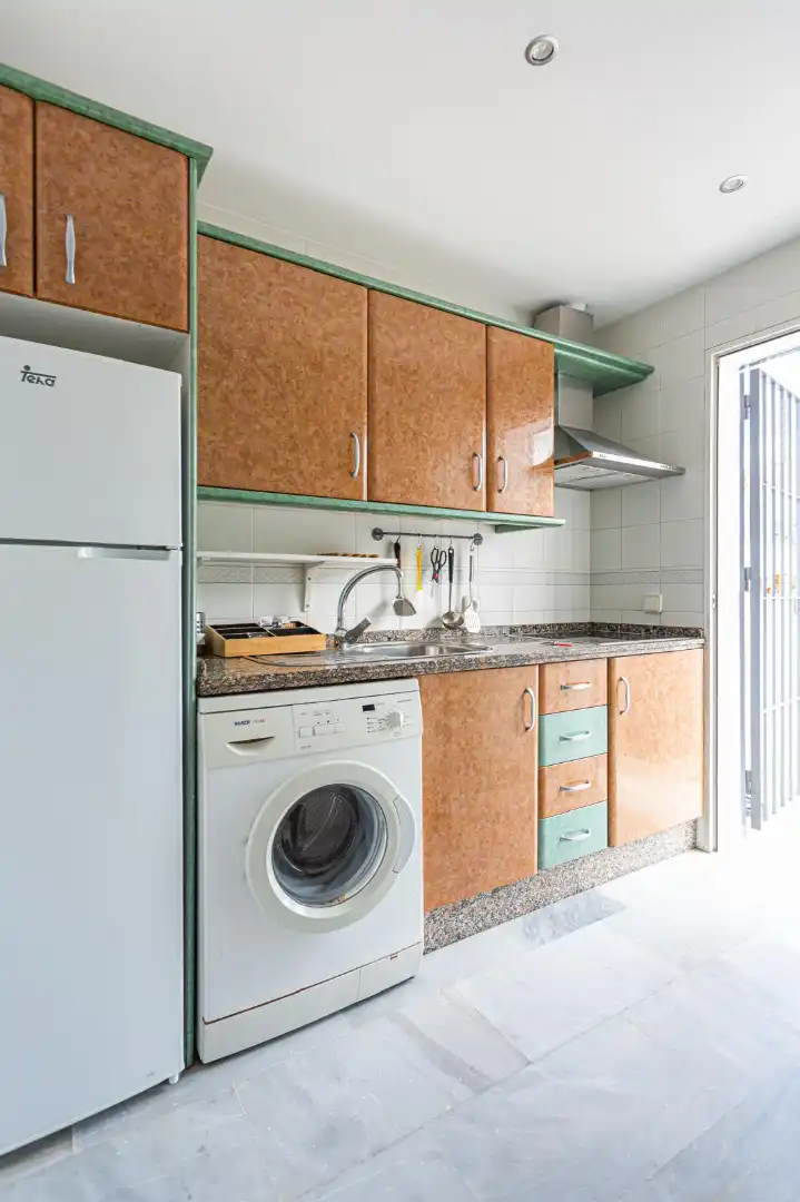 Cocina de Piso de alquiler en Sanlúcar de Barrameda con Aire acondicionado, Calefacción y Amueblado