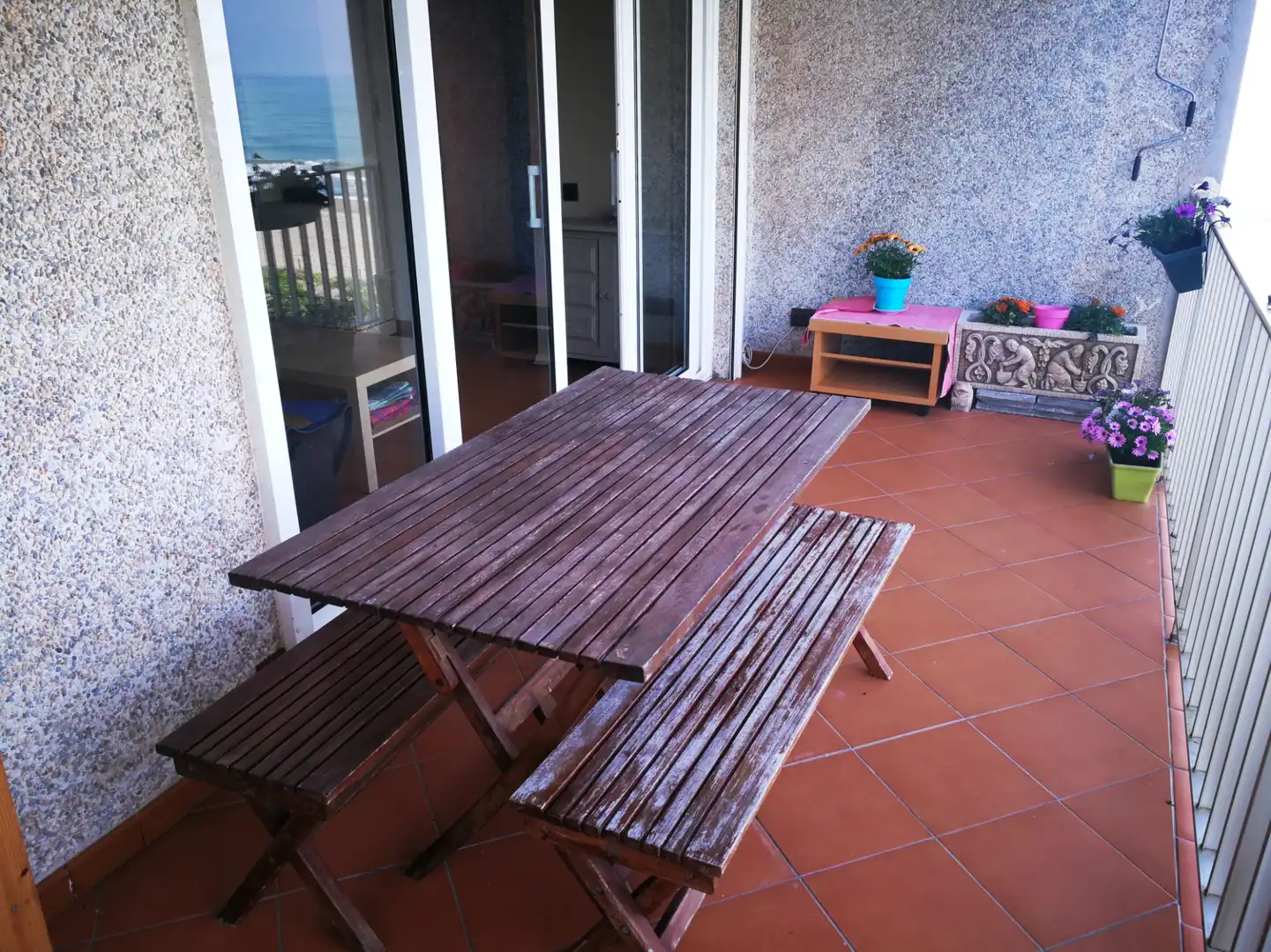 Terrasse von Wohnungen zur Miete in Gavà mit Terrasse, Möbliert und Ofen