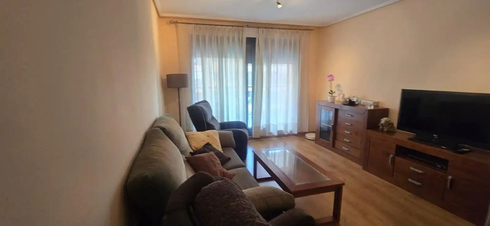 Sala de estar de Apartamento de alquiler en Alboraya con Aire acondicionado, Amueblado y Balcón