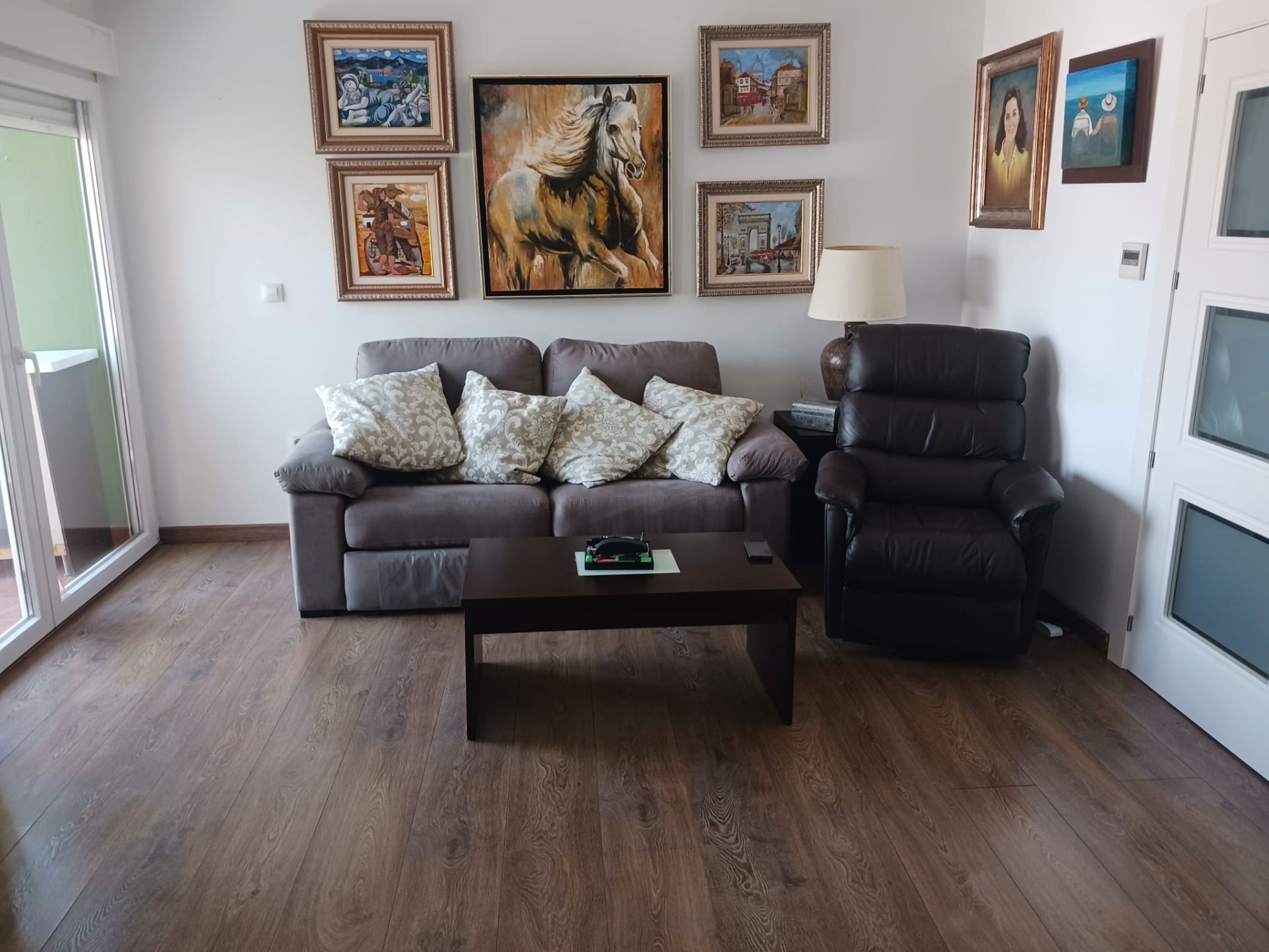 Living room of Flat for sale in  Jaén Capital  with Air Conditioner, Furnished and Balcony