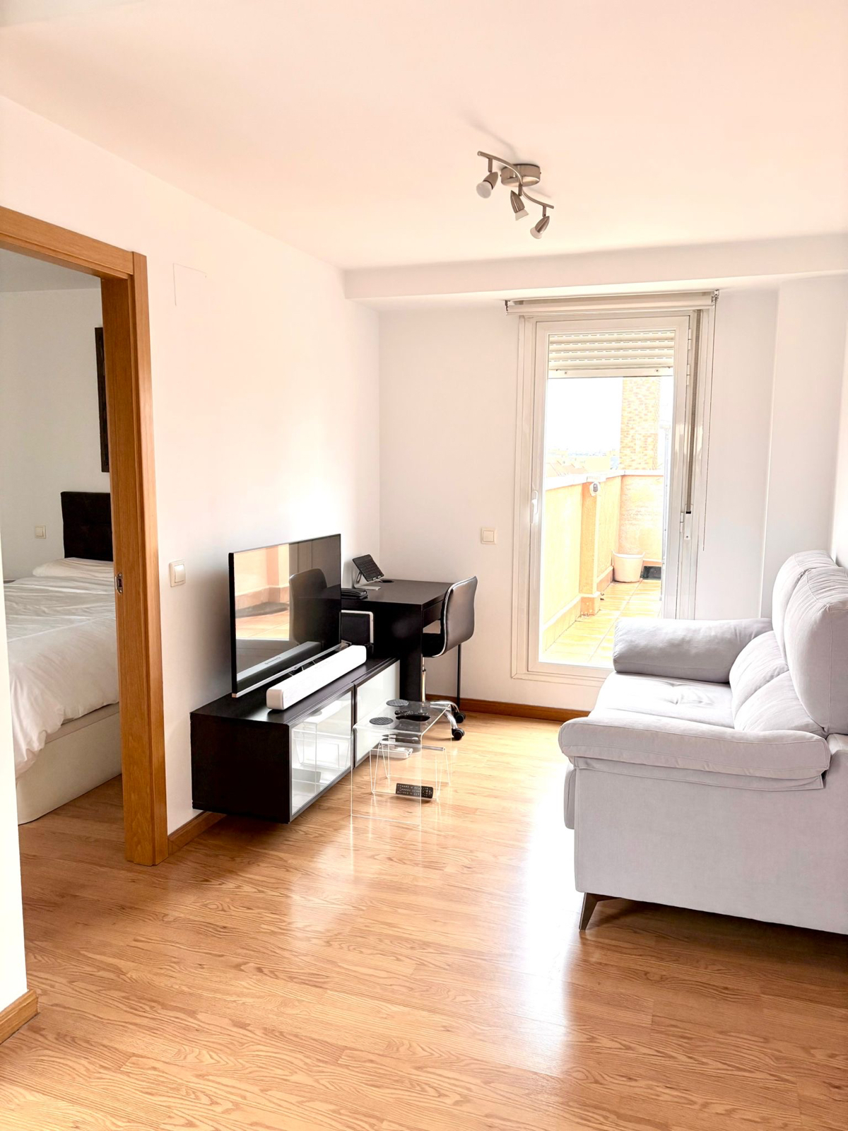 Living room of Attic for sale in  Madrid Capital  with Air Conditioner, Heating and Terrace