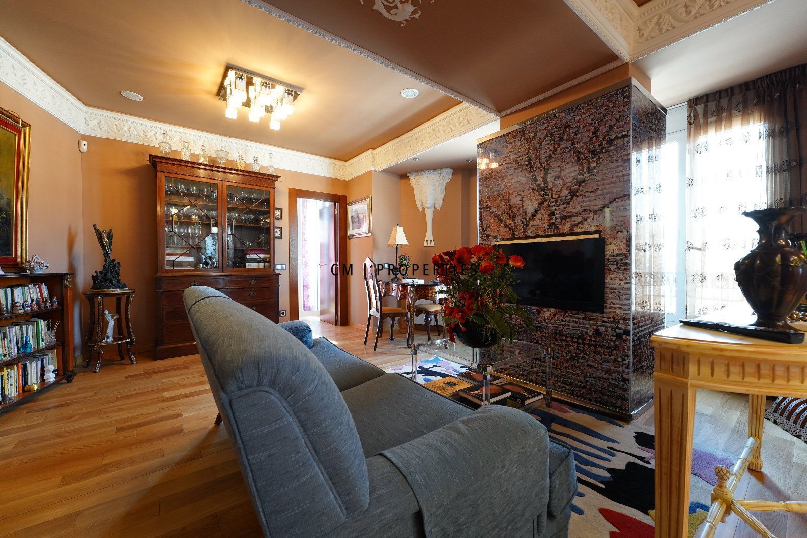 Sala d'estar de Pis de lloguer en  Valencia Capital amb Aire condicionat, Calefacció i Terrassa