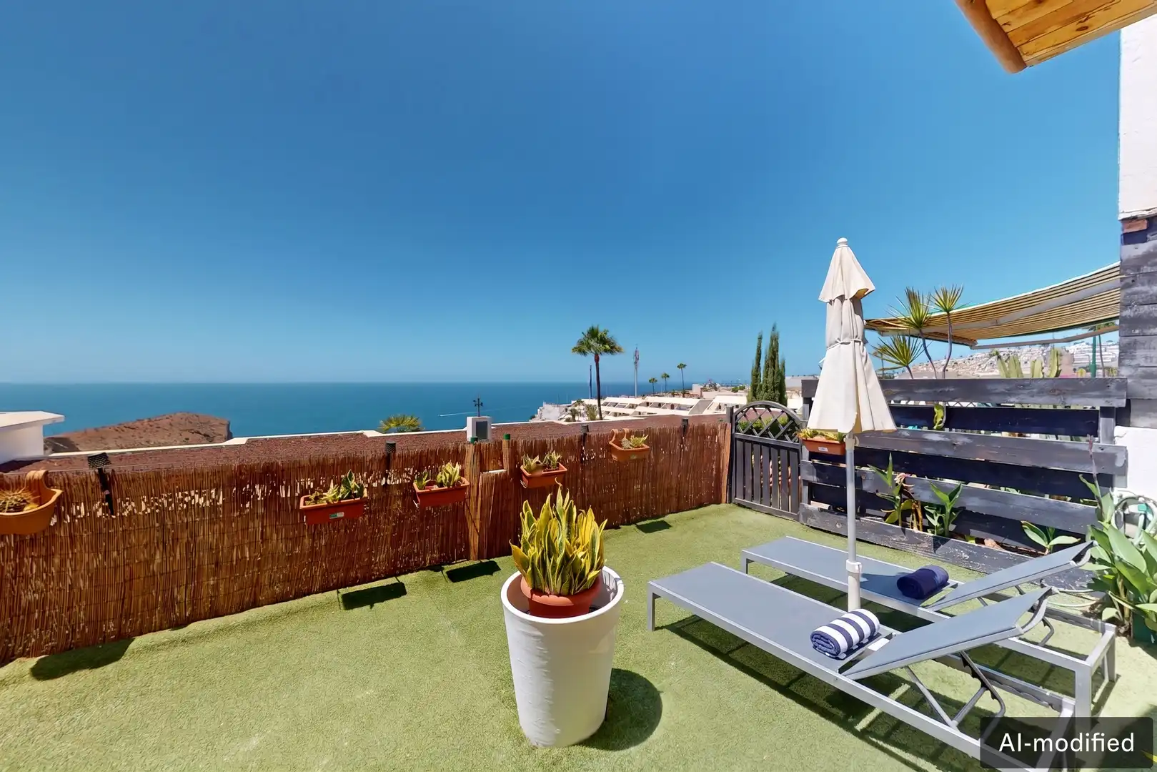 Terrace of Flat for sale in Mogán  with Air Conditioner, Heating and Terrace