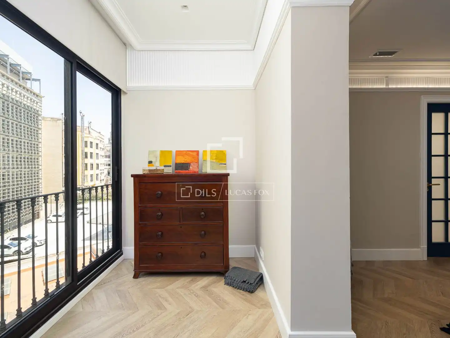 Schlafzimmer von Wohnung zum Verkauf in Barcelona mit Klimaanlage, Heizung und Parkett