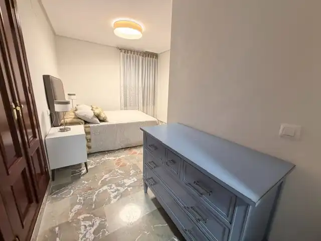 Bedroom of Flat for rent in Huelva  with Air Conditioner, Heating and Furnished