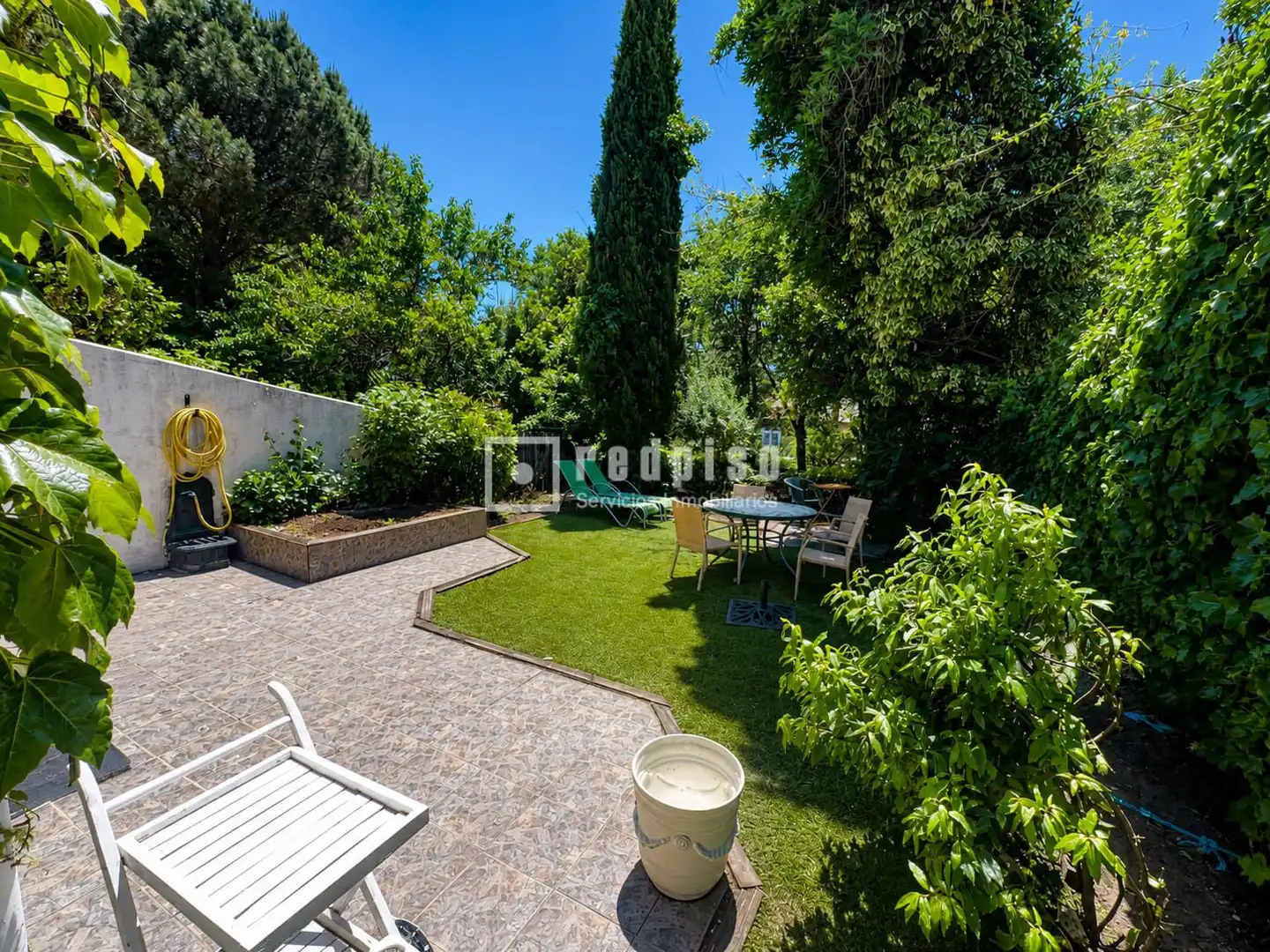 Jardí de Casa o xalet de lloguer en Collado Mediano amb Calefacció, Jardí privat i Terrassa