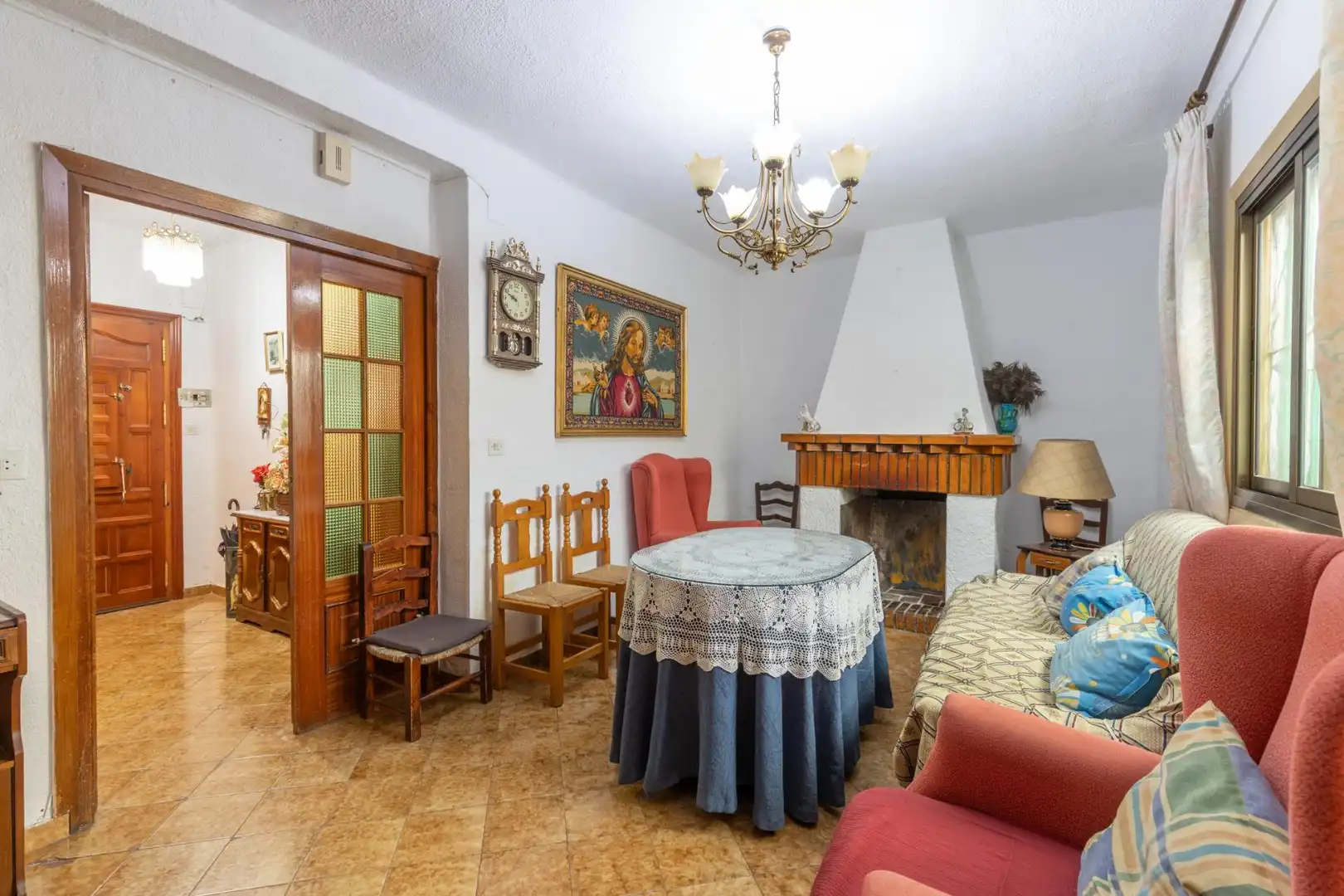 Sala d'estar de Finca rústica en venda en Villa de Otura amb Aire condicionat, Terrassa i Traster