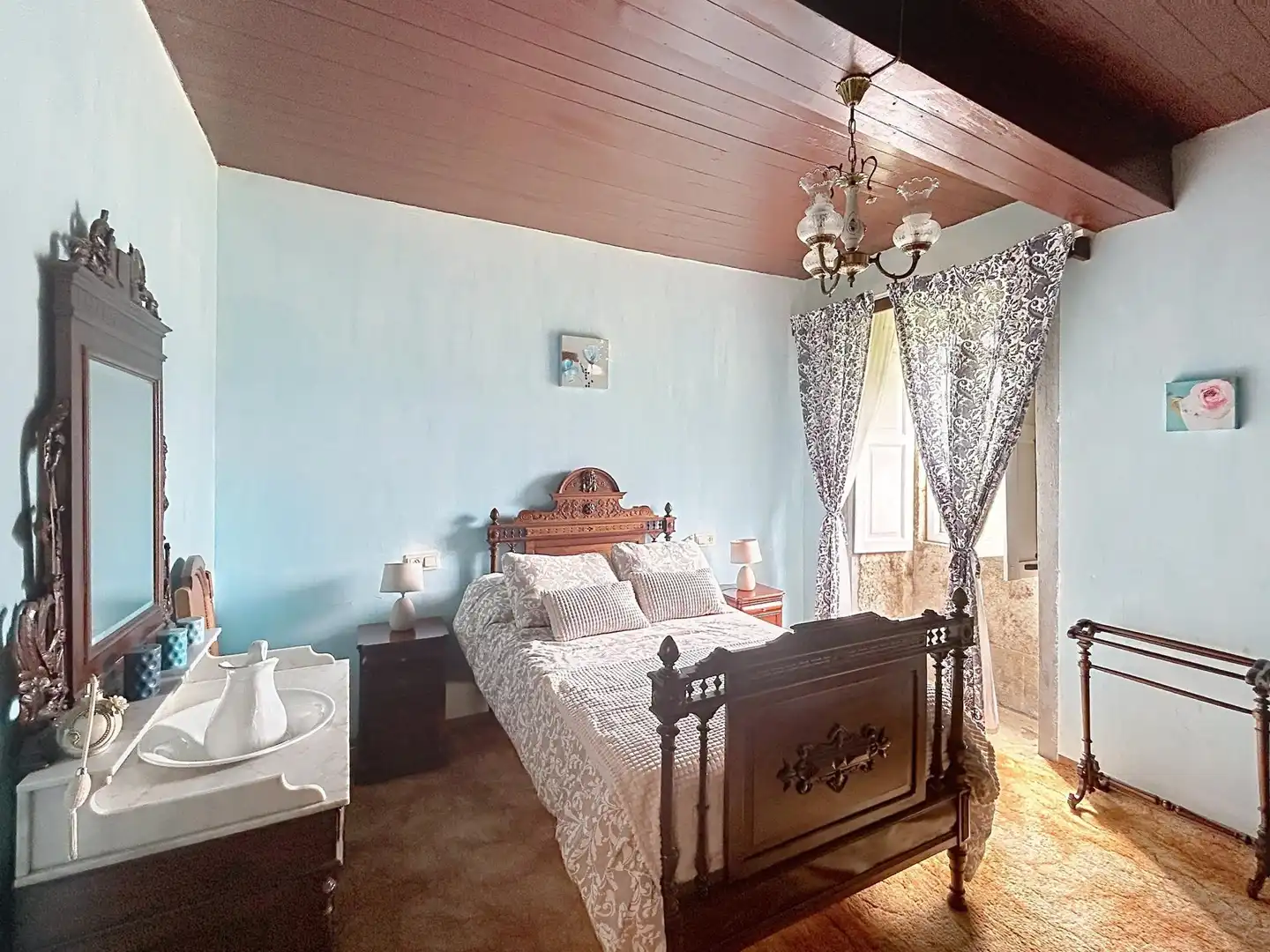 Bedroom of Country homes for sale in Vedra  with Heating, Terrace and Swimming Pool