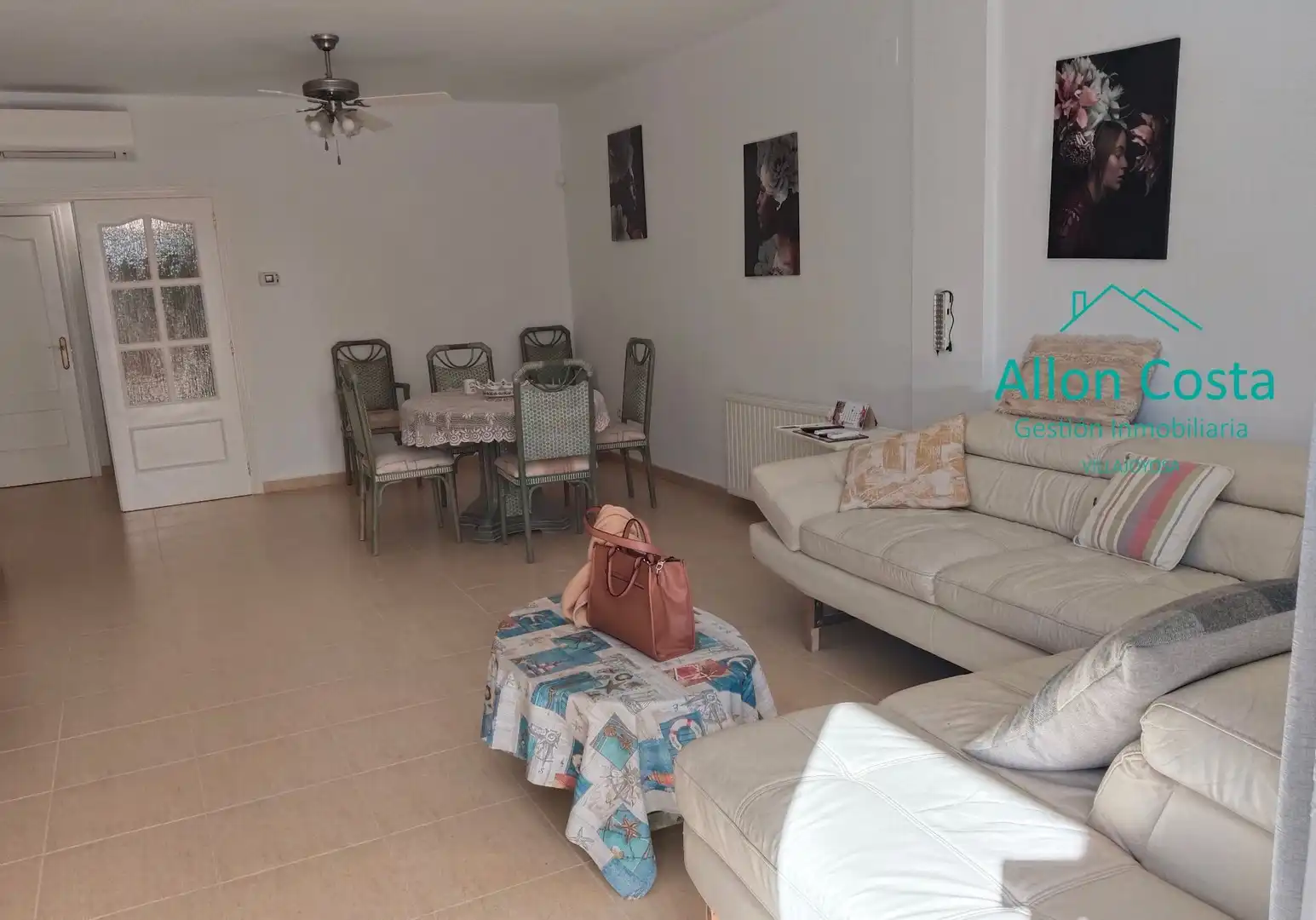 Living room of Flat for rent in Altea  with Air Conditioner, Terrace and Furnished