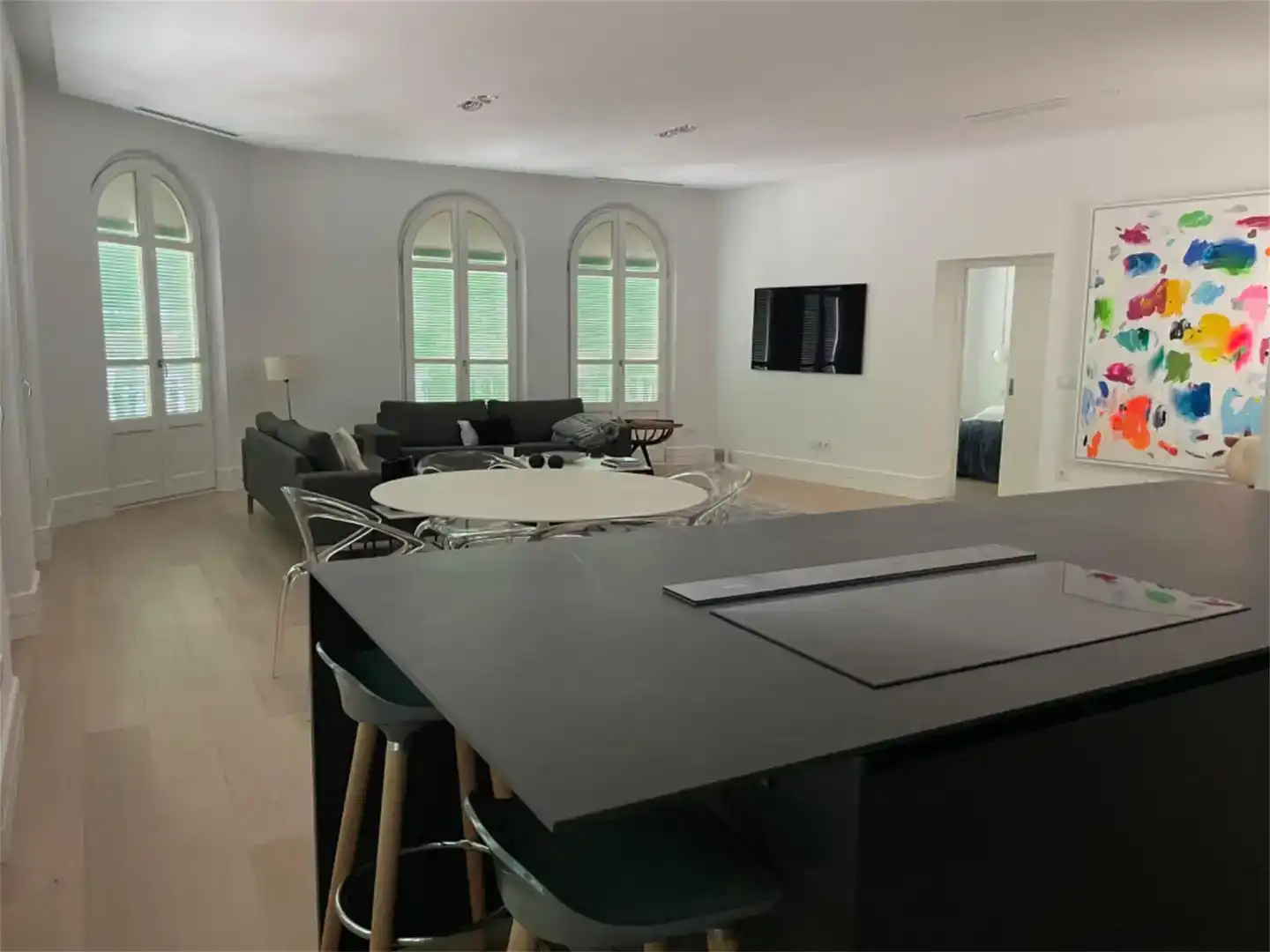 Sala d'estar de Pis en venda en Ourense Capital  amb Aire condicionat, Parquet i Traster
