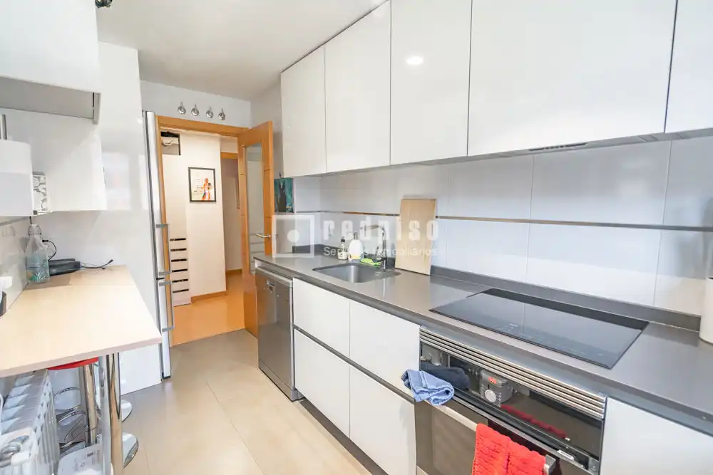 Kitchen of Flat for rent in Getafe  with Air Conditioner, Heating and Private garden