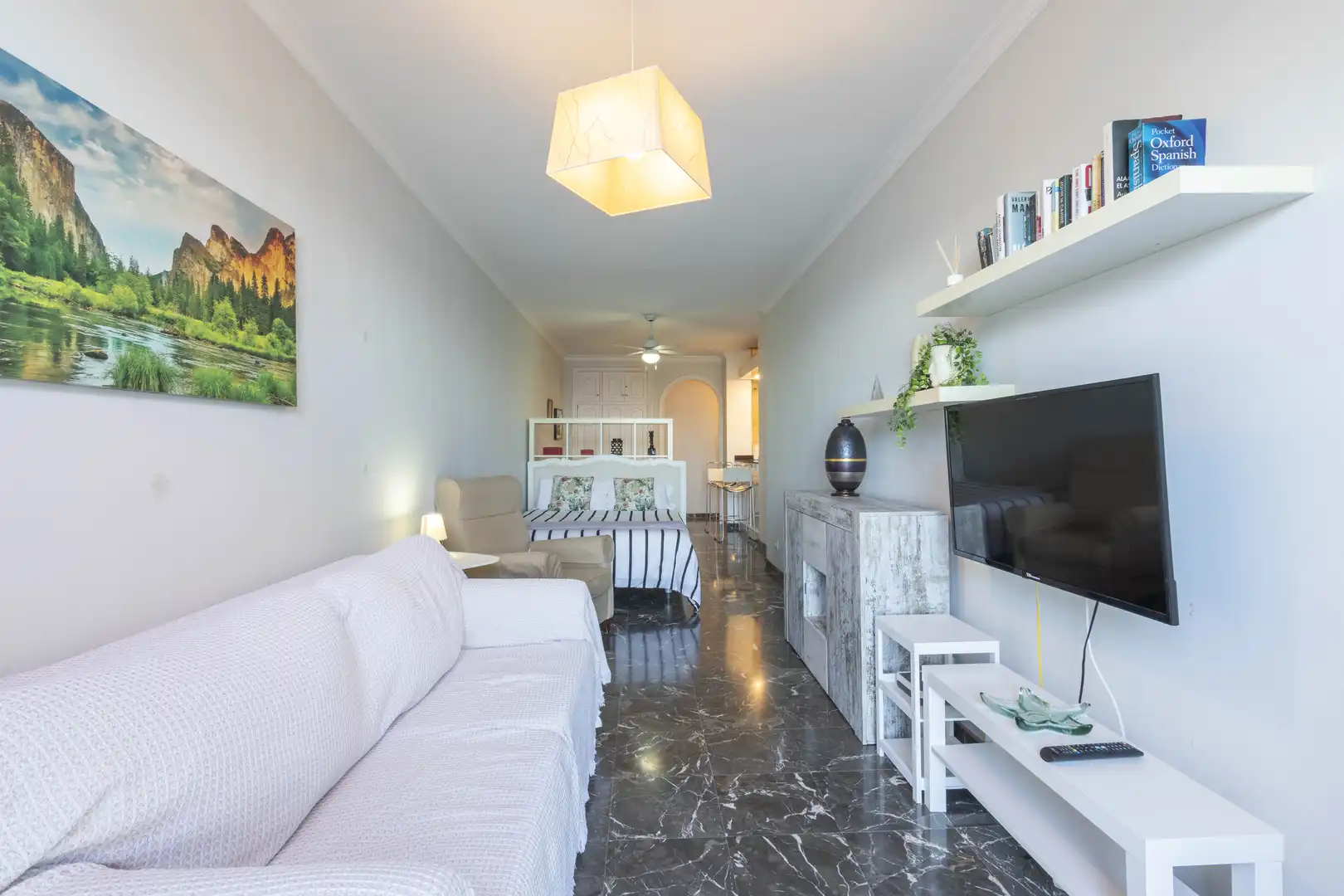 Sala de estar de Piso de alquiler en Santiago del Teide con Aire acondicionado, Calefacción y Terraza
