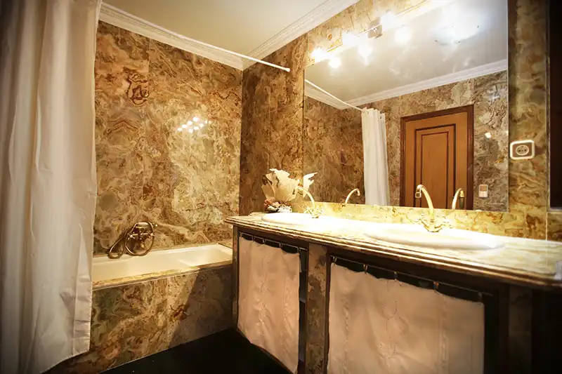 Baño de Finca rústica en venta en Puigdàlber con Aire acondicionado, Calefacción y Jardín privado