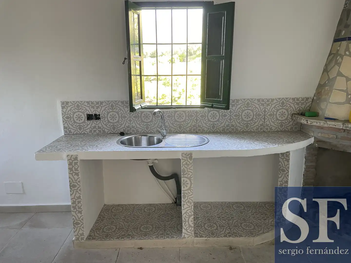 Cocina de Finca rústica en venta en Cómpeta