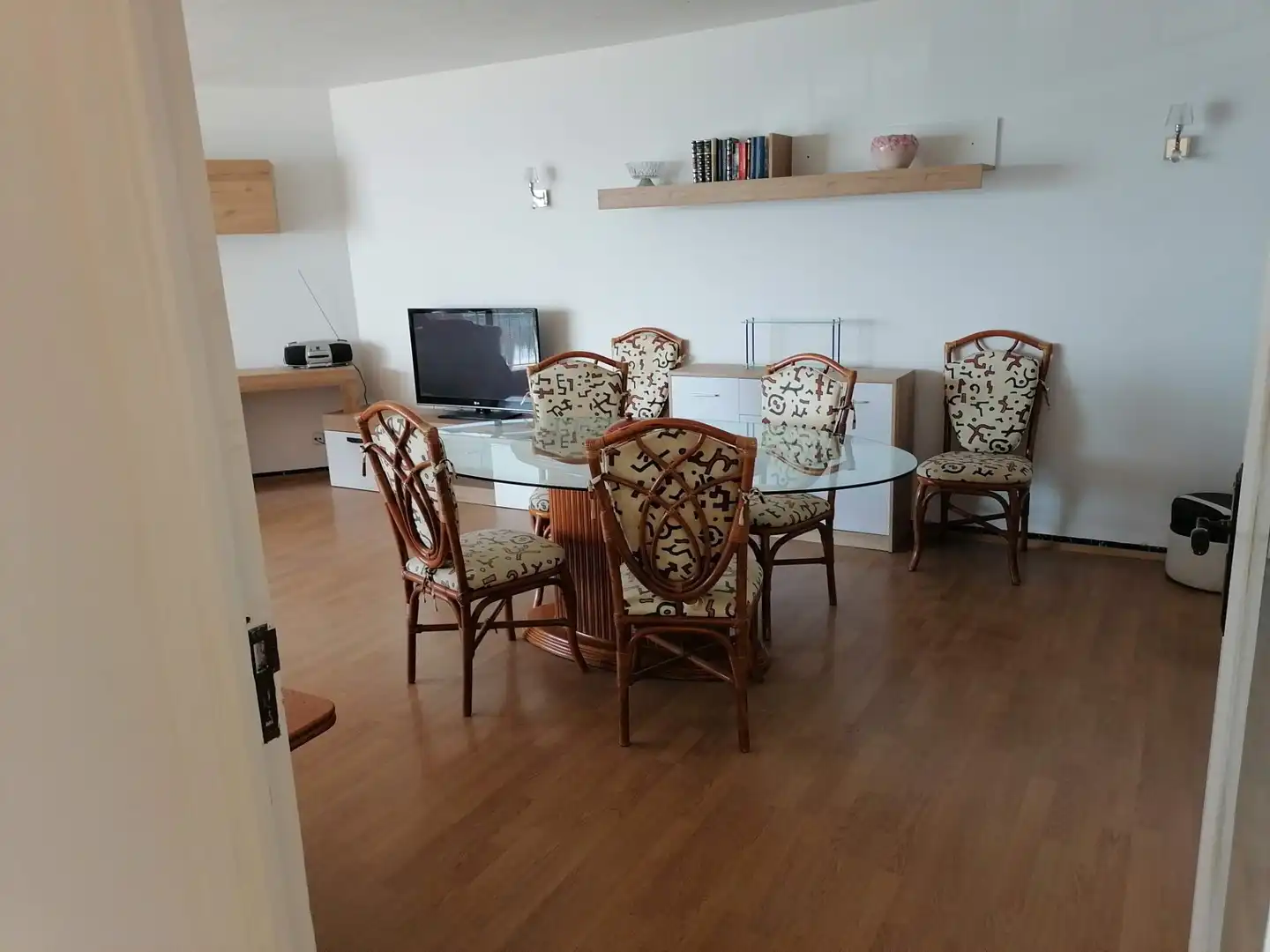 Comedor de Apartamento de alquiler en  Palma de Mallorca con Aire acondicionado, Amueblado y Balcón