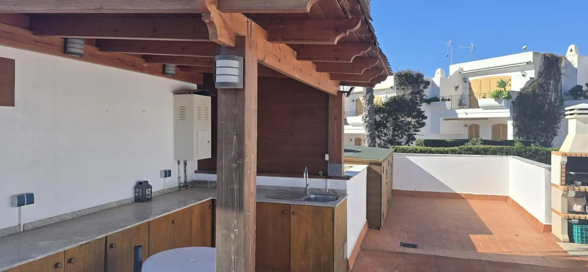 Terrassa de Apartament en venda en Mazarrón amb Aire condicionat, Parquet i Moblat