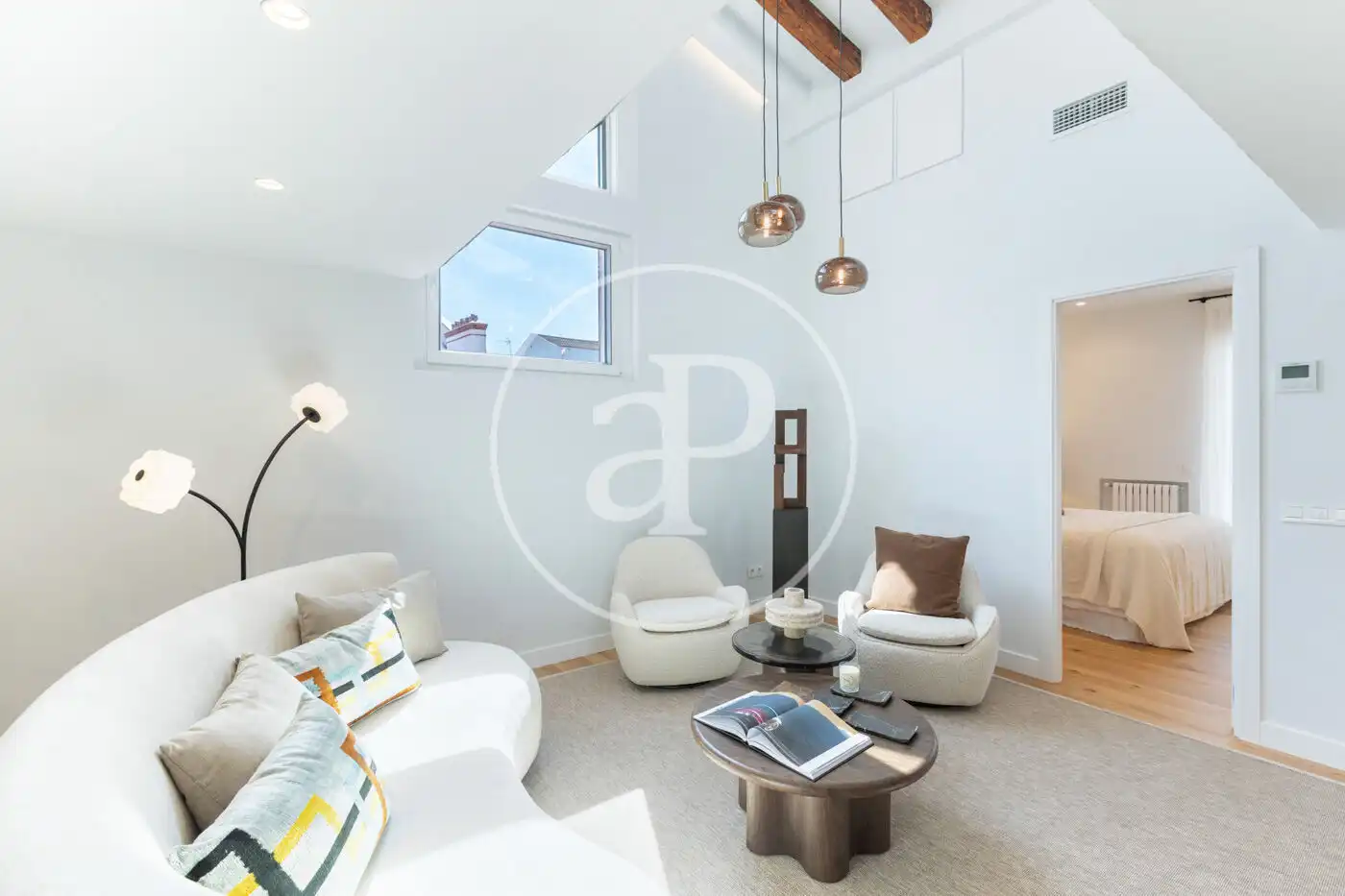 Living room of Duplexes for sale in Madrid  with Air Conditioner, Heating and Terrace