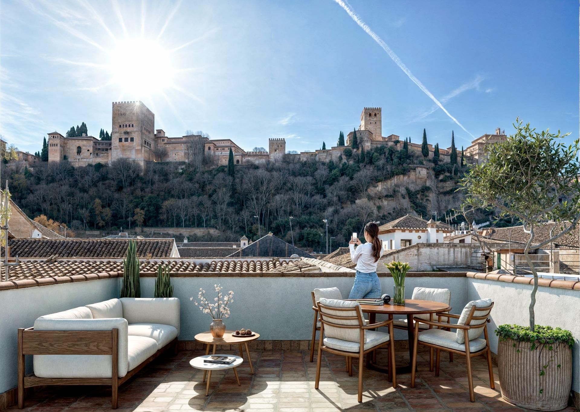 Terraza de Piso en venta en  Granada Capital con Aire acondicionado