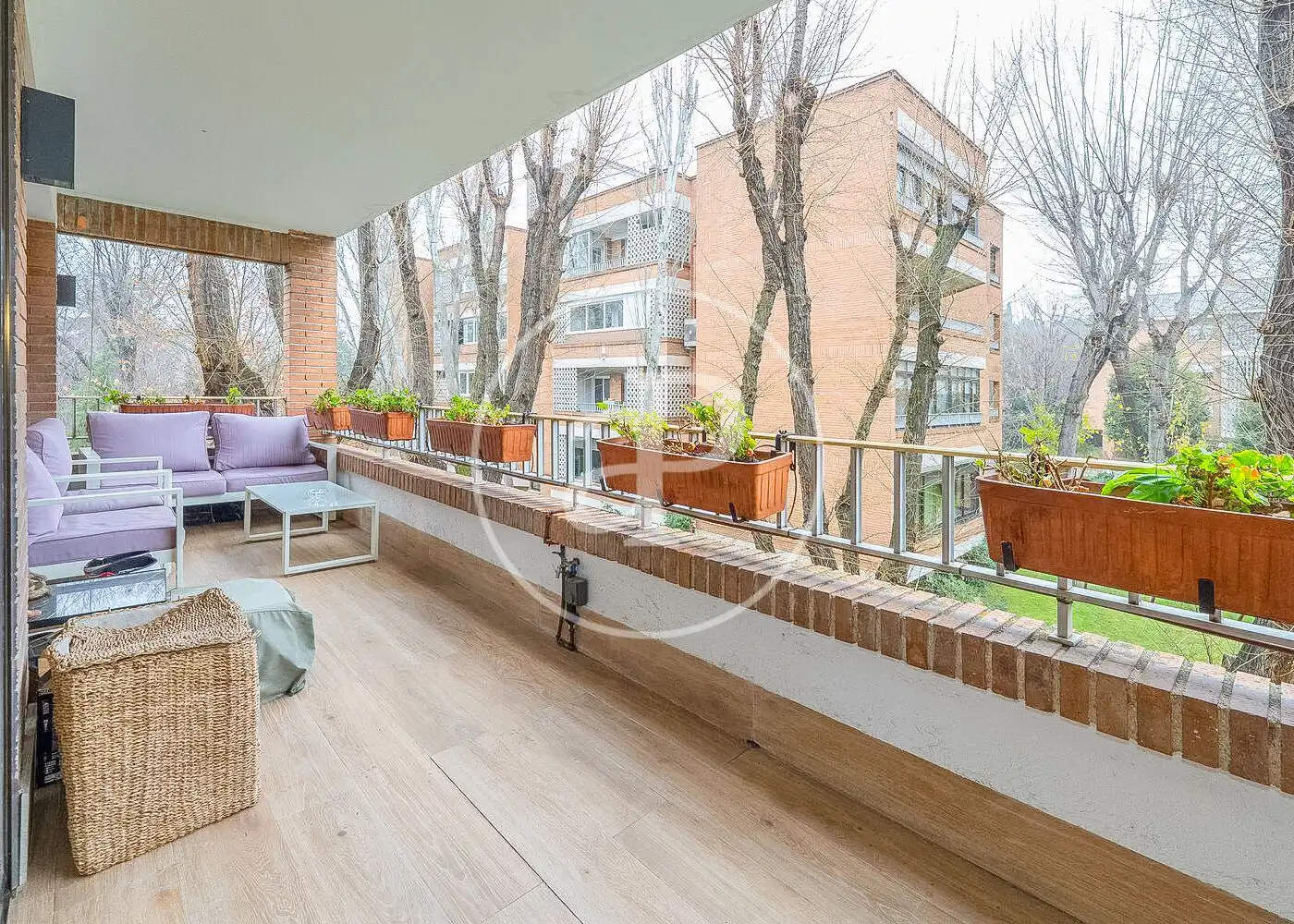 Terrace of Flat for sale in La Moraleja  with Air Conditioner, Heating and Private garden