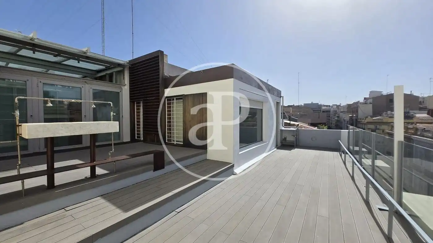 Terraza de Piso de alquiler en Valencia con Aire acondicionado, Calefacción y Terraza