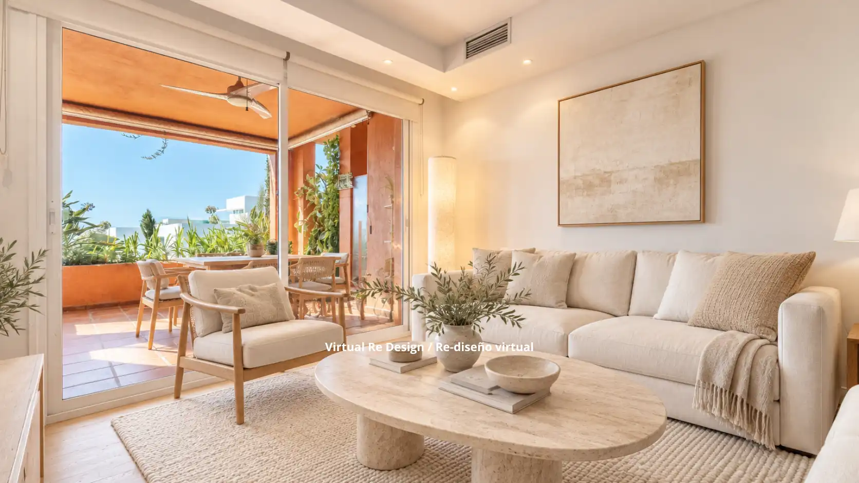 Sala de estar de Apartamento en venta en Milla de Oro