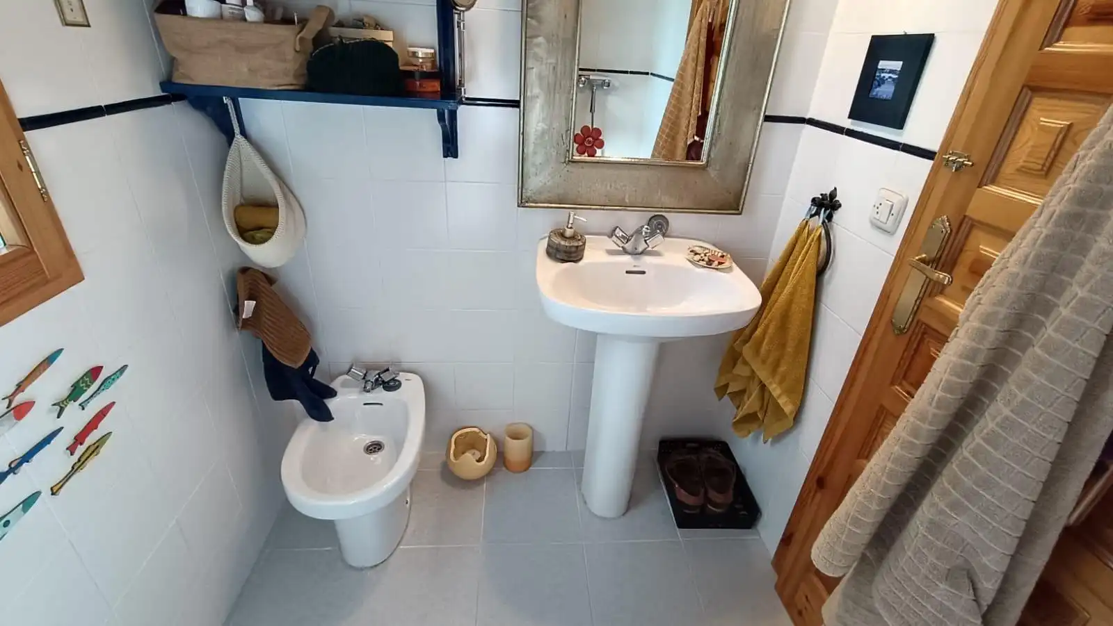 Bany de Casa o xalet en venda en Palacios del Pan amb Calefacció, Jardí privat i Terrassa