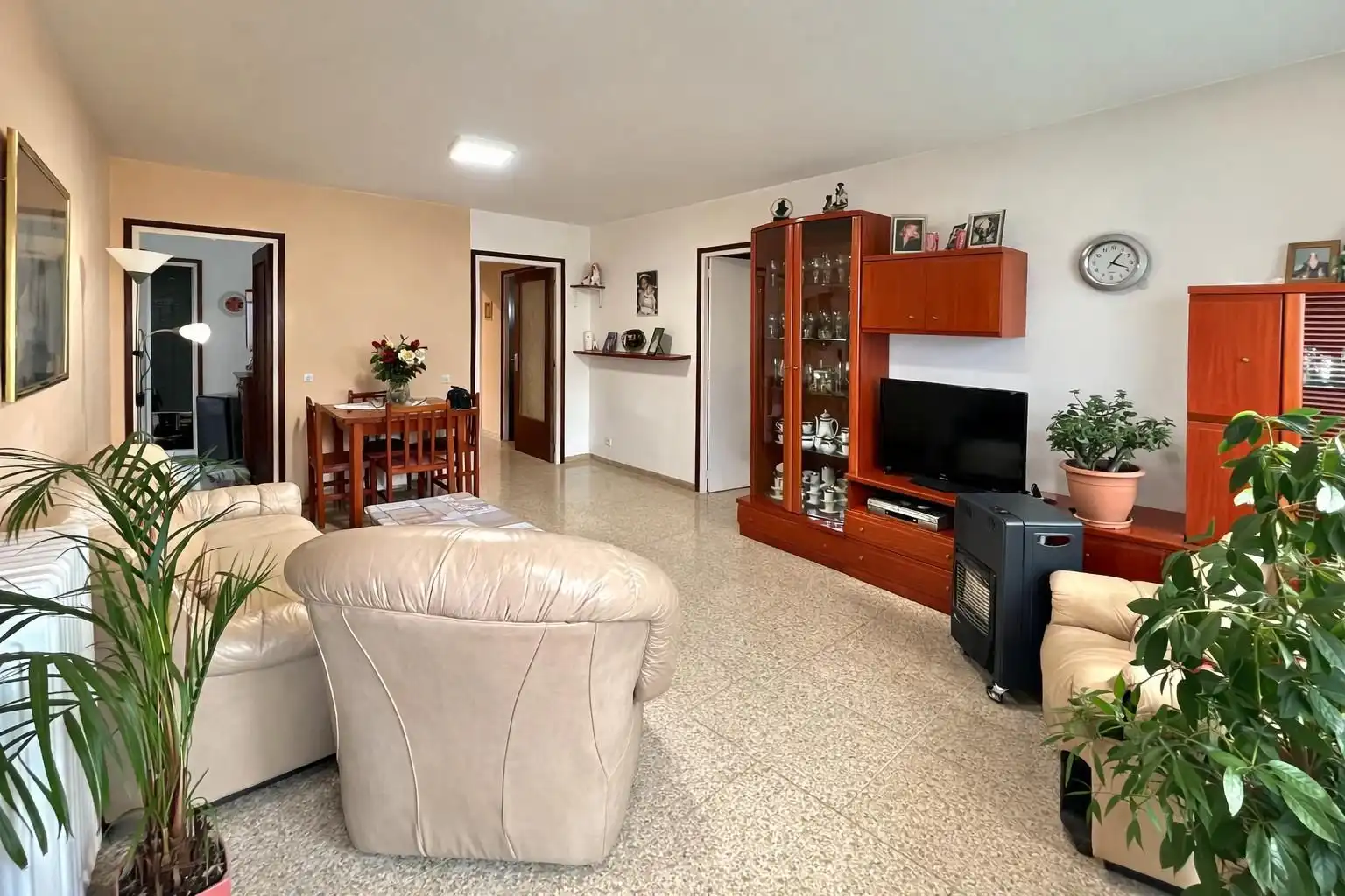 Living room of Flat for sale in Hostalric  with Heating, Terrace and Community pool
