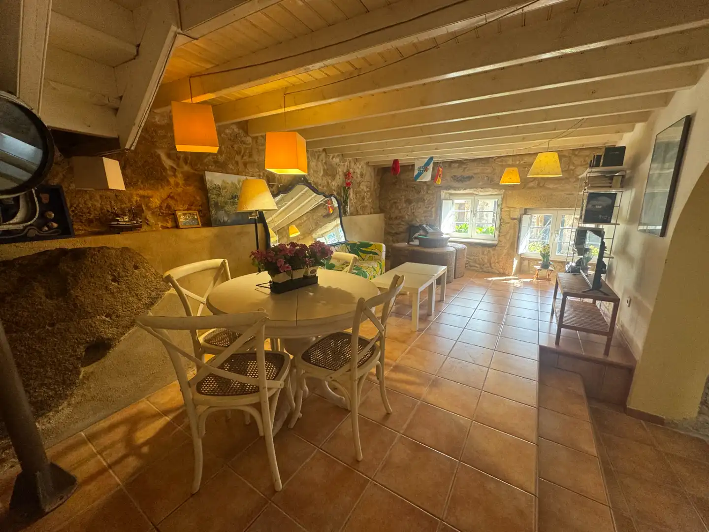 Menjador de Casa o xalet en venda en Muros amb Terrassa