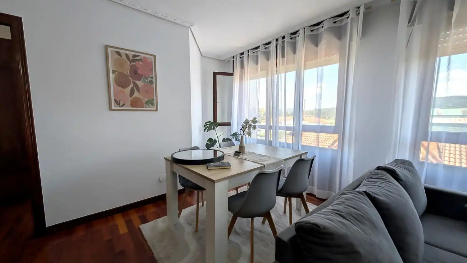 Living room of Flat for sale in Piélagos  with Heating, Terrace and Furnished