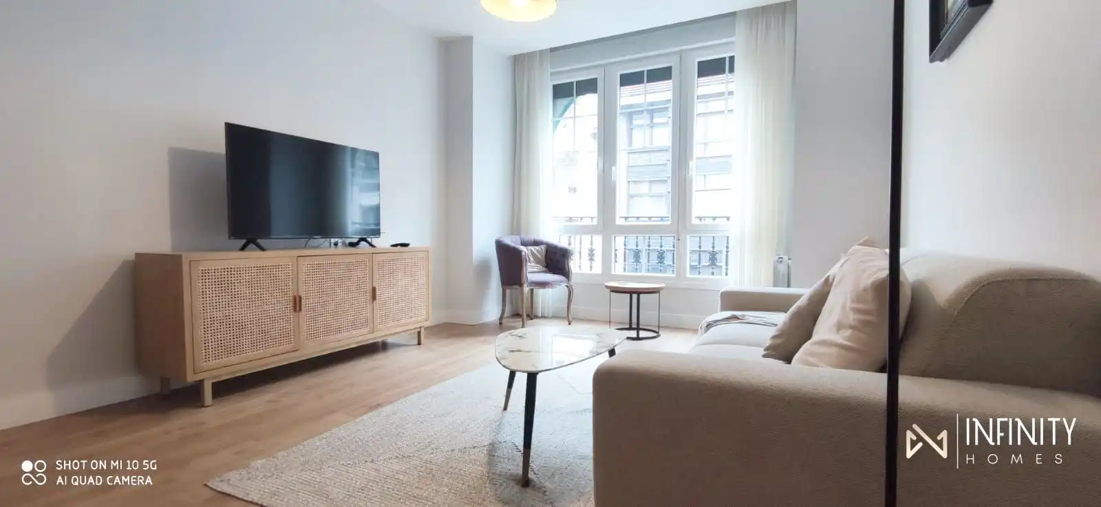 Wohnzimmer von Wohnung zur Miete in Bilbao  mit Heizung