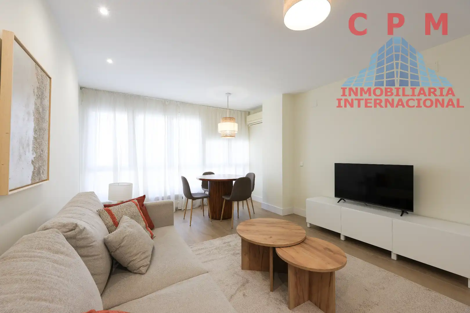 Wohnzimmer von Wohnung zur Miete in Madrid mit Klimaanlage, Heizung und Möbliert