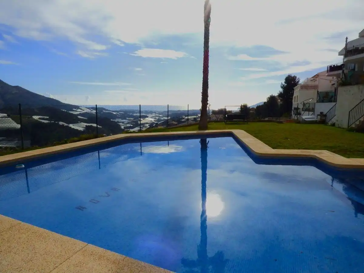 Swimming pool of Detached homes for sale in Callosa d'en Sarrià  with Air Conditioner, Heating and Private garden