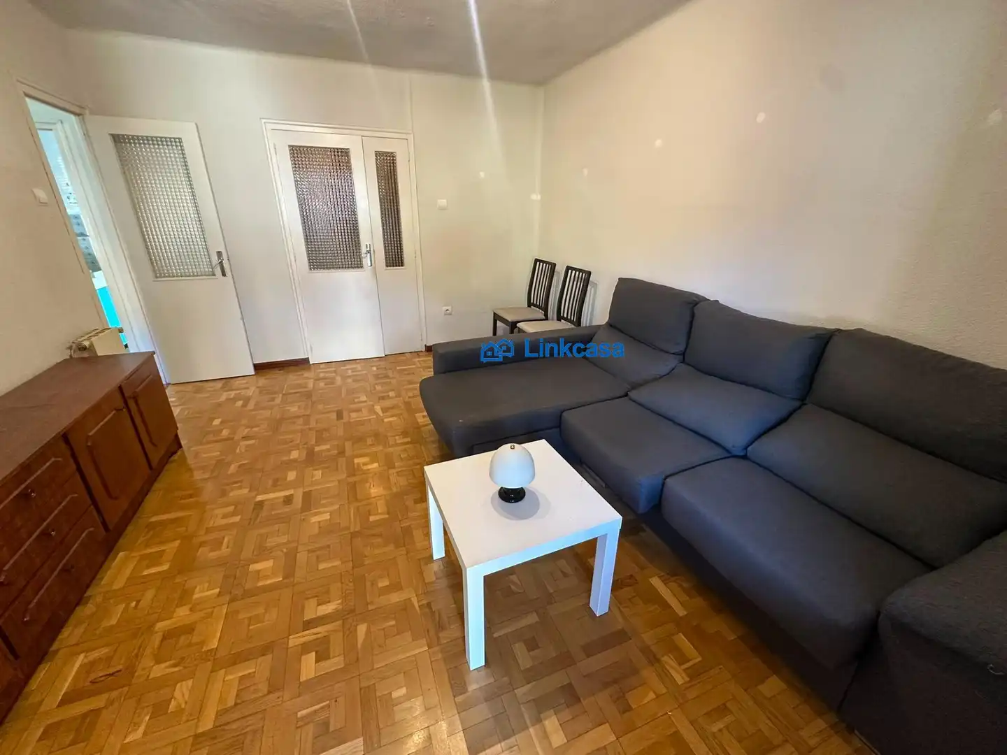Sala de estar de Piso en venta en Madrid con Calefacción, Parquet y Terraza