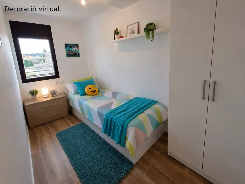 Bedroom of Flat for sale in Olèrdola  with Air Conditioner, Heating and Oven