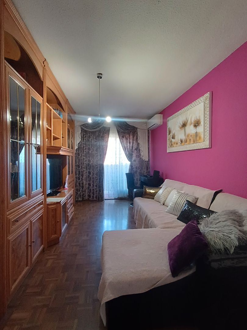 Sala d'estar de Pis en venda en  Madrid Capital amb Aire condicionat, Calefacció i Parquet