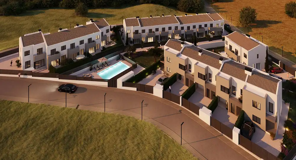 Vista exterior de Casa o xalet en venda en Villalbilla amb Calefacció, Jardí privat i Terrassa